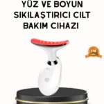 Boyun ve Gıdı Toparlayıcı EMS Cilt Sıkılaştırıcı 7000 Titreşim Isı Terapisi