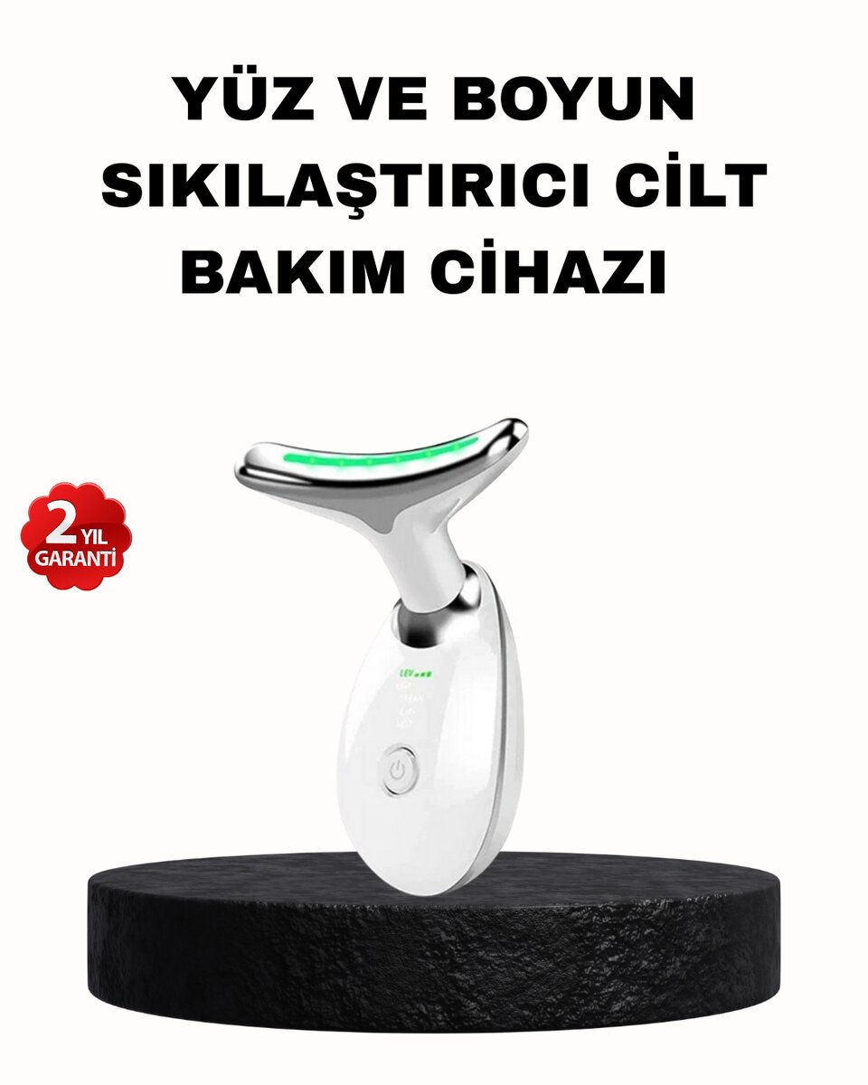 EMS Mikro Akım Yüz ve Boyun Sıkılaştırıcı Cihaz 7000 VPM Titreşim Isı Terapili 1 EMS Mikro Akım Yüz ve Boyun Sıkılaştırıcı Cihaz 7000 VPM Titreşim Isı Terapili