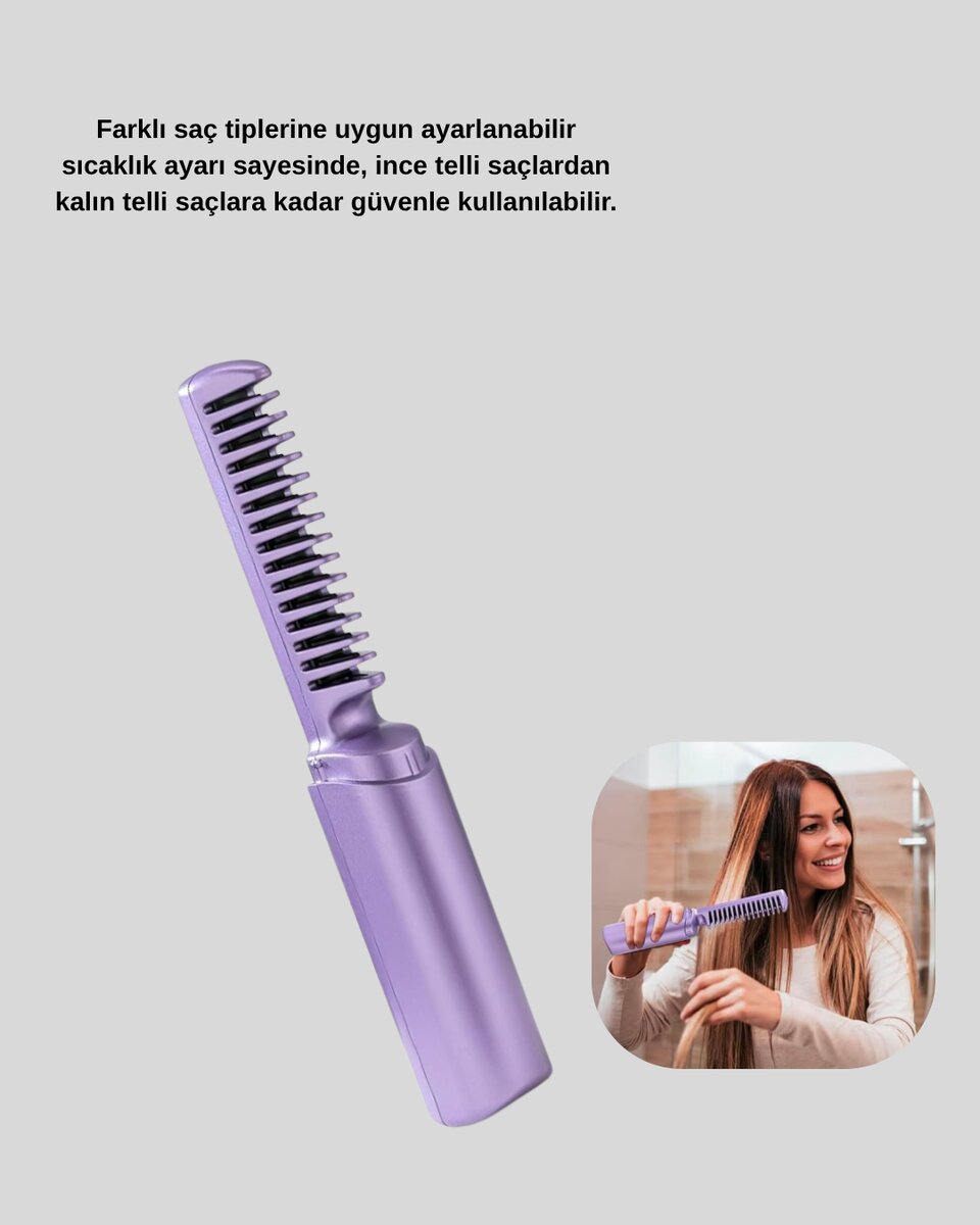 Isı Ayarlı Saç Düzleştirici – Her Saç Tipine Uygun Hassas Sıcaklık Kontrolü 4 Isı Ayarlı Saç Düzleştirici – Her Saç Tipine Uygun Hassas Sıcaklık Kontrolü - Görsel 4