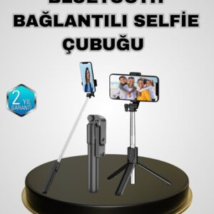 Bluetooth Selfie Çubuğu – Kablosuz Hafif ve Yüksek Çözünürlüklü Çekim İçin