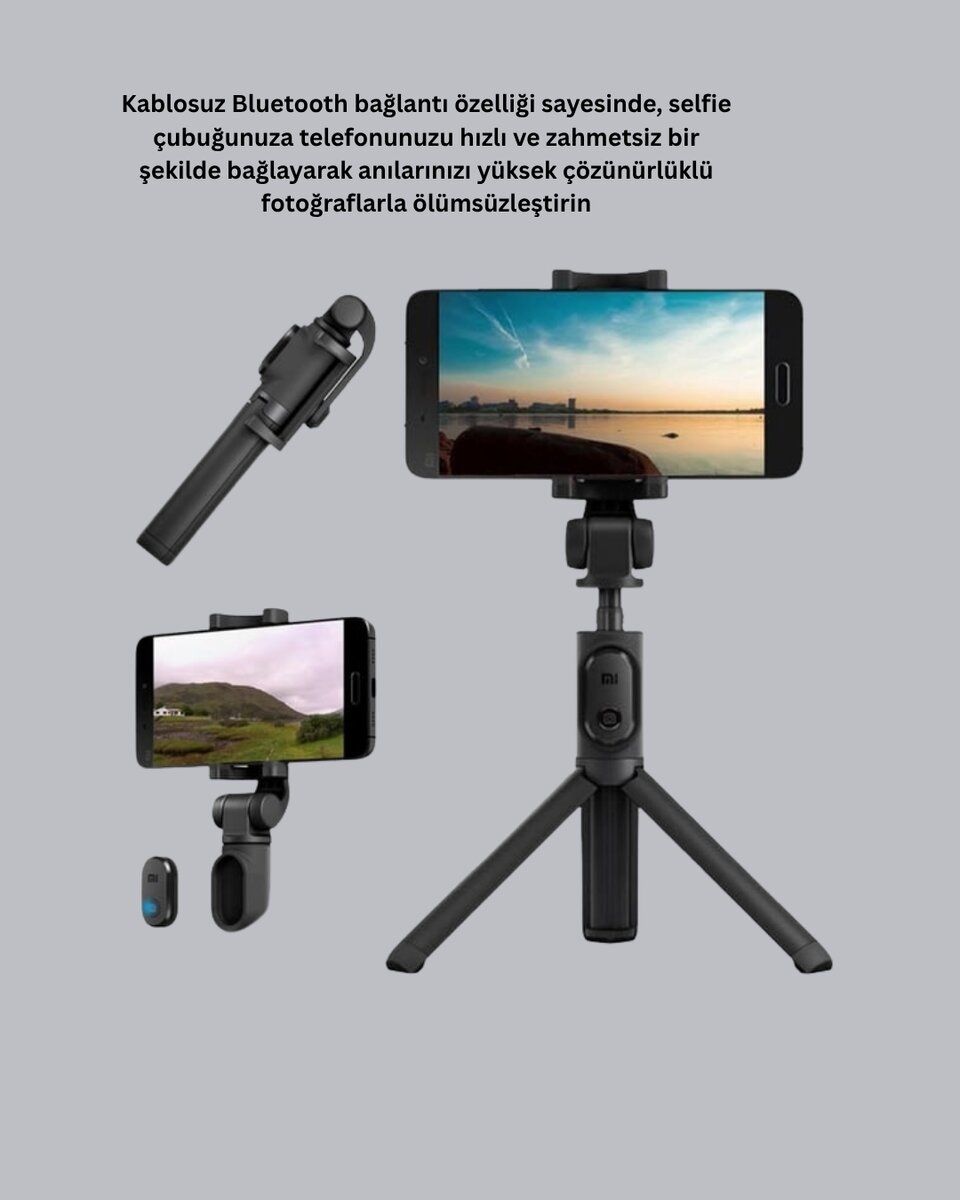 Bluetooth Selfie Çubuğu – Kablosuz Hafif ve Yüksek Çözünürlüklü Çekim İçin 4 Bluetooth Selfie Çubuğu – Kablosuz Hafif ve Yüksek Çözünürlüklü Çekim İçin - Görsel 4