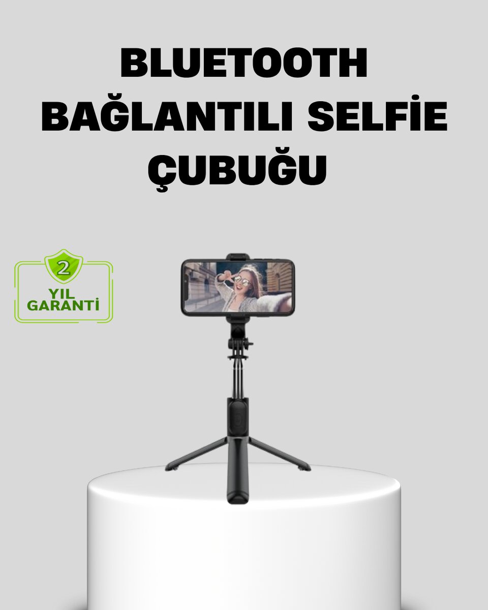 Bluetooth Selfie Çubuğu – 360° Dönebilen Başlık Kablosuz Bağlantı 1 Bluetooth Selfie Çubuğu – 360° Dönebilen Başlık Kablosuz Bağlantı