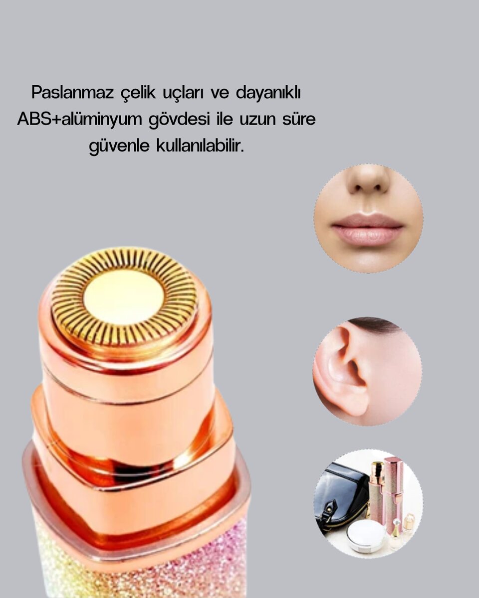 USB Şarjlı Kaş ve Yüz Tüy Alma Cihazı – Taşınabilir ve Acısız Kullanım 4 USB Şarjlı Kaş ve Yüz Tüy Alma Cihazı – Taşınabilir ve Acısız Kullanım - Görsel 4