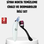 Evde Profesyonel Cilt Bakımı Dermaroller + Siyah Nokta Temizleyici Setı