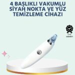 Cilt Dostu Vakumlu Siyah Nokta Temizleyici – Siyah Nokta, Yağ ve Makyaj Kalıntılarına Karşı