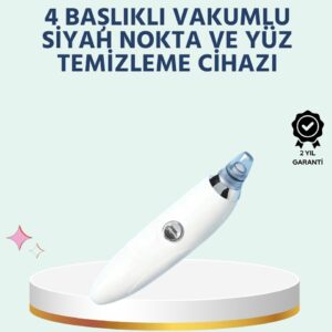 Cilt Dostu Vakumlu Siyah Nokta Temizleyici – Siyah Nokta, Yağ ve Makyaj Kalıntılarına Karşı