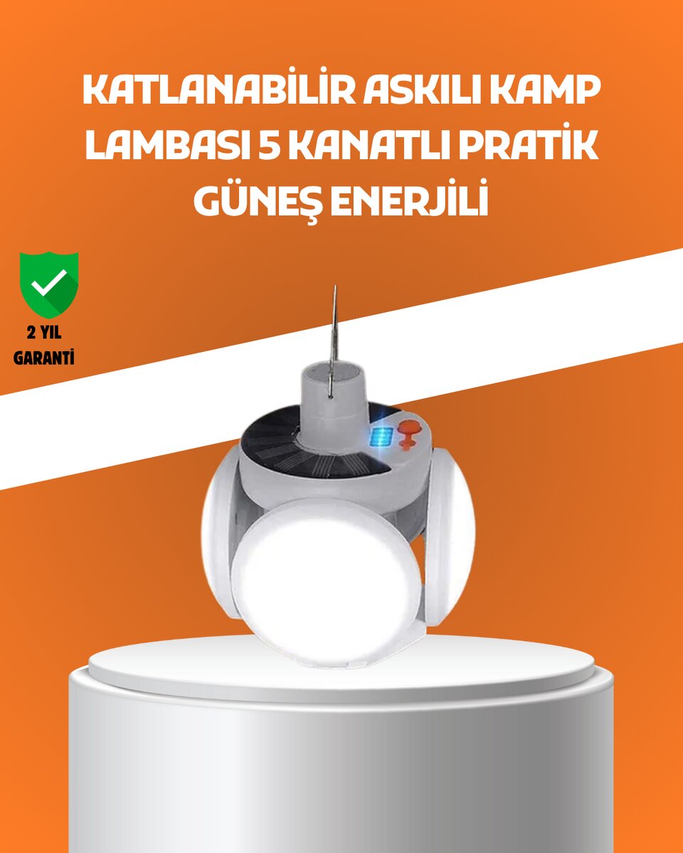 Çok Amaçlı Katlanabilir Güneş Enerjili Kamp Lambası – Masa Üstü ve Asılabilir Kullanım 1 Çok Amaçlı Katlanabilir Güneş Enerjili Kamp Lambası – Masa Üstü ve Asılabilir Kullanım