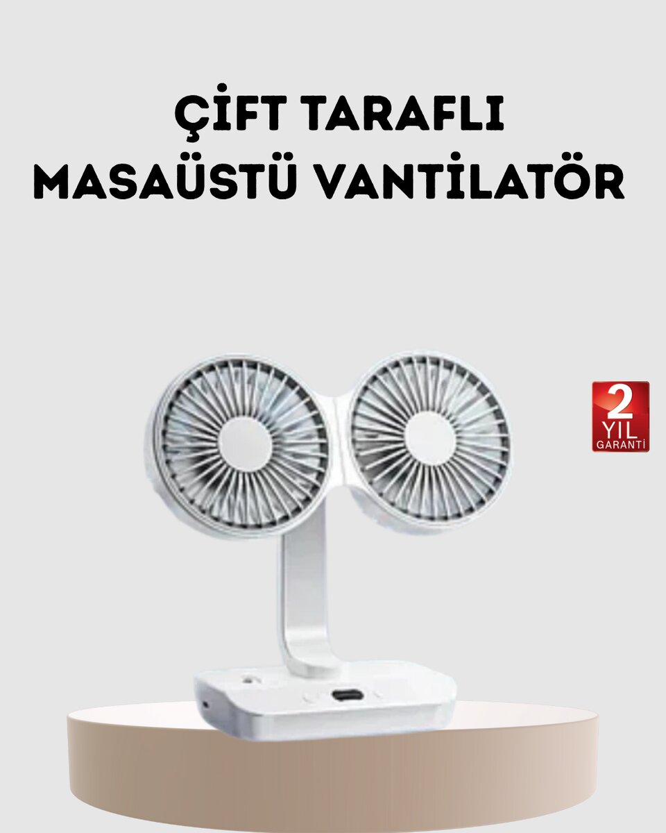 Kablosuz USB Şarjlı 720° Döner Masaüstü Fan – Çift Taraflı Serinlik ve Gece Lambası 1 Kablosuz USB Şarjlı 720° Döner Masaüstü Fan – Çift Taraflı Serinlik ve Gece Lambası