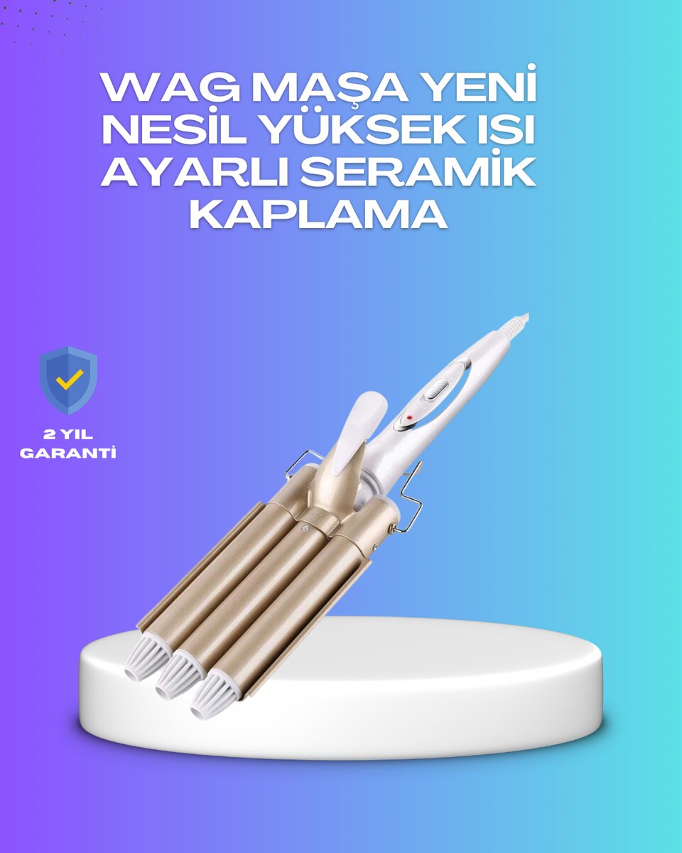 Hızlı Isınan Şarjlı Saç Kıvırıcı Maşa 1 Hızlı Isınan Şarjlı Saç Kıvırıcı Maşa