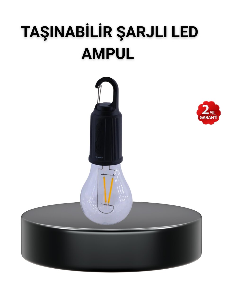 Taşınabilir Şarjlı LED Kamp Lambası – Type-C Girişli ve Kancalı Tasarım 1 Taşınabilir Şarjlı LED Kamp Lambası – Type-C Girişli ve Kancalı Tasarım