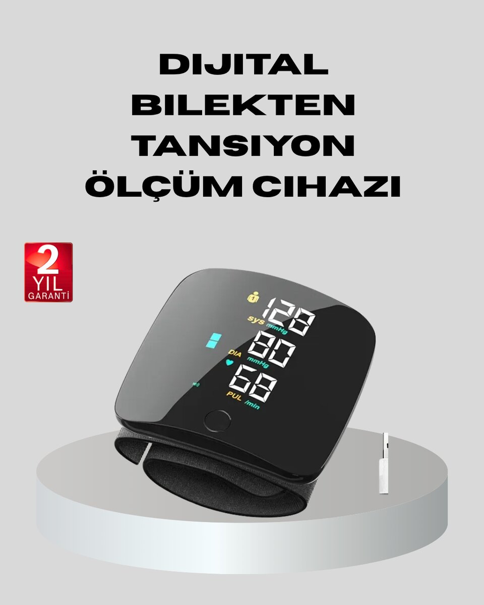 Dijital Bilek Tansiyon Aleti – Çift Kullanıcı Hafızalı Aritmi Uyarılı ve Otomatik Kapanmalı 1 Dijital Bilek Tansiyon Aleti – Çift Kullanıcı Hafızalı Aritmi Uyarılı ve Otomatik Kapanmalı