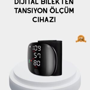 Taşınabilir Dijital Tansiyon Aleti – Bilekten Ölçüm Aritmi Uyarısı ve Risk Göstergesi