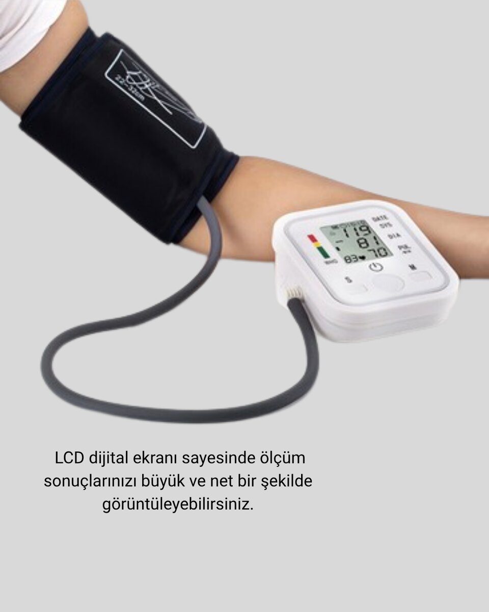 Üst Koldan Ölçüm Dijital Tansiyon Aleti – IHB Aritmi Uyarılı ve Çift Hafızalı 2 Üst Koldan Ölçüm Dijital Tansiyon Aleti – IHB Aritmi Uyarılı ve Çift Hafızalı - Görsel 2