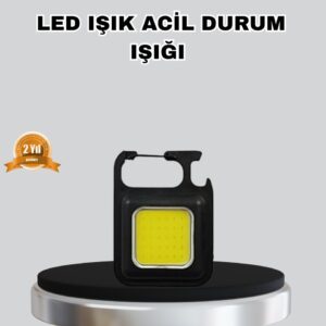 USB Şarjlı 800 Lümen LED Fener – Mini Boy 3 Işık Modlu Anahtarlık Tipi El Feneri