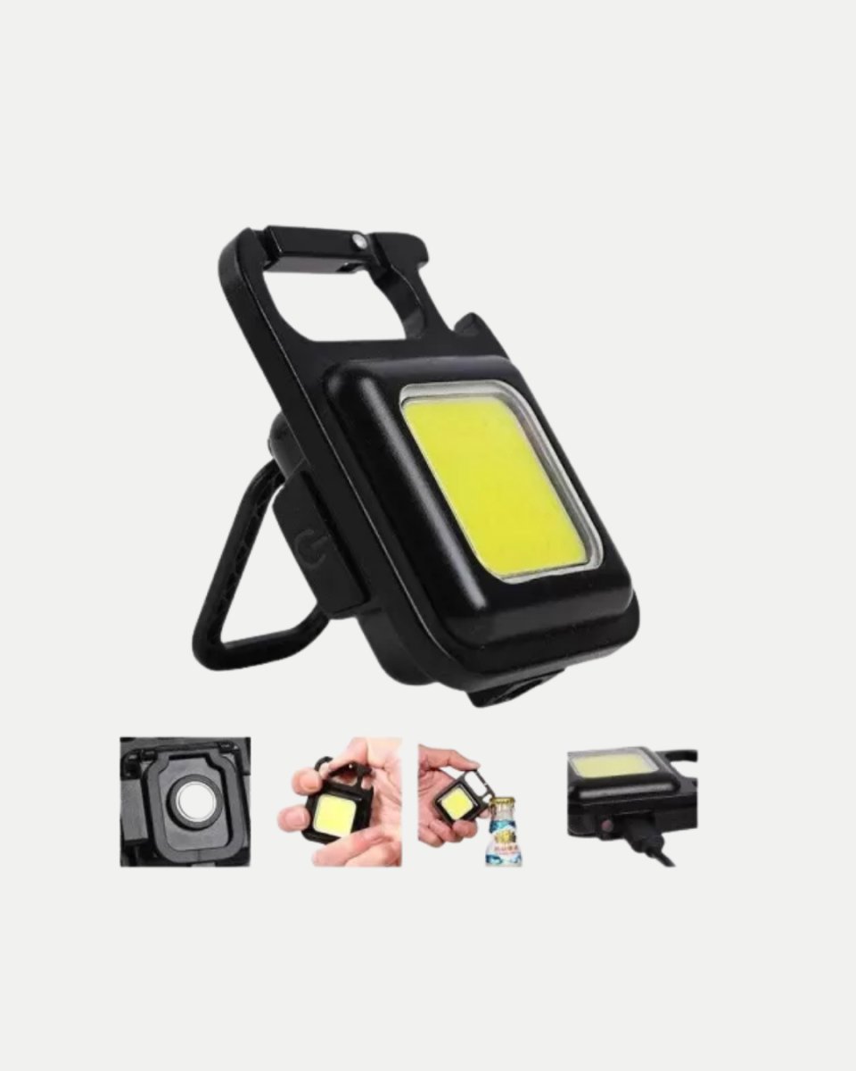 LED Mini Anahtarlık Fener – 1000 Lümen Güçlü Işık ve USB Type-C Şarjlı 2 LED Mini Anahtarlık Fener – 1000 Lümen Güçlü Işık ve USB Type-C Şarjlı - Görsel 2