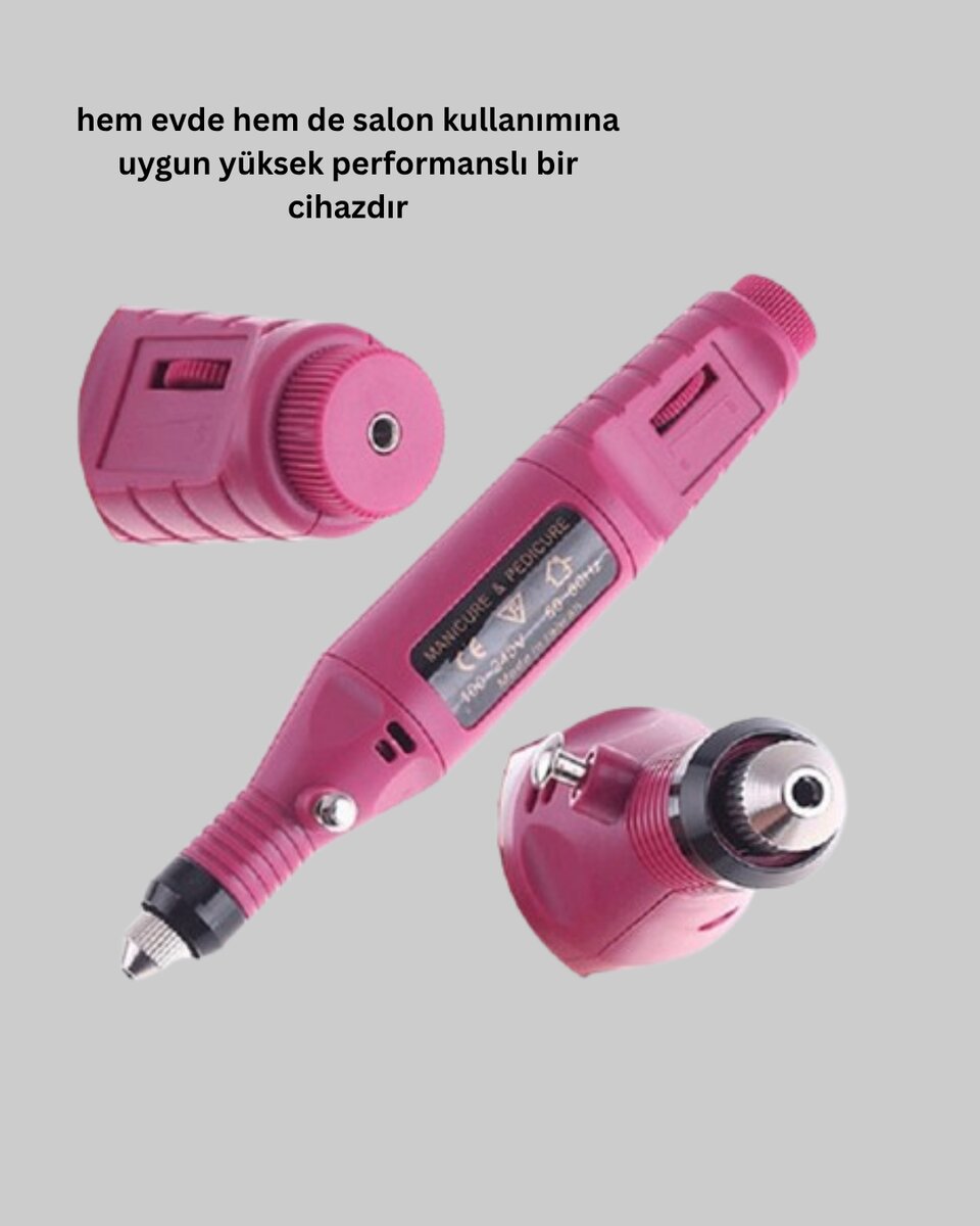 Profesyonel Tırnak Manikür Aleti – Şarjlı Ayarlanabilir Hız Düşük Titreşim ve Sessiz Motor Teknolojisi 3 Profesyonel Tırnak Manikür Aleti – Şarjlı Ayarlanabilir Hız Düşük Titreşim ve Sessiz Motor Teknolojisi - Görsel 3