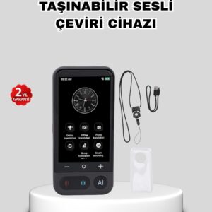 Taşınabilir Akıllı Sesli Çeviri Cihazı – 139 Dil Desteği, Dokunmatik Ekran
