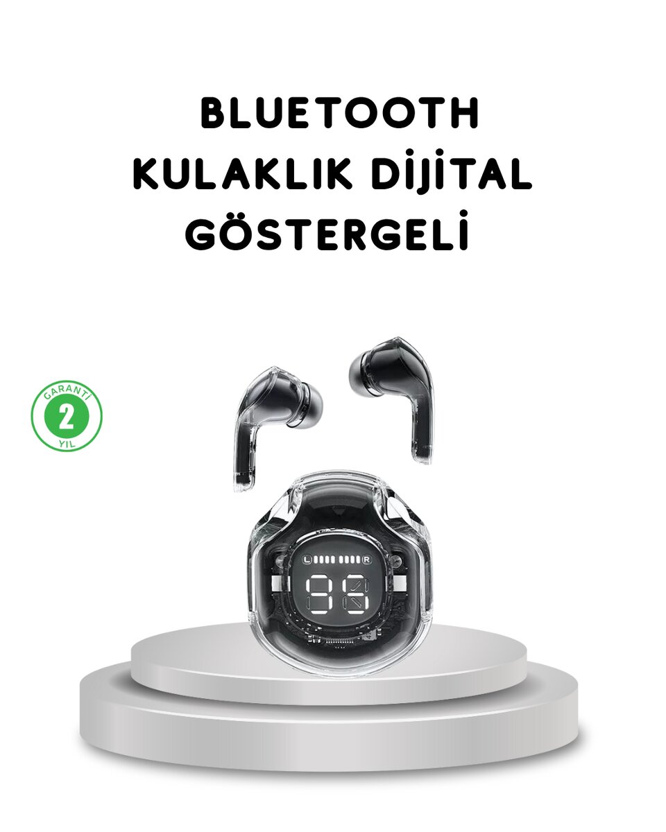 Bluetooth 5.3 Kablosuz Kulaklık HiFi Stereo ve Ekstra Bass Dijital Ekranlı 1 Bluetooth 5.3 Kablosuz Kulaklık HiFi Stereo ve Ekstra Bass Dijital Ekranlı