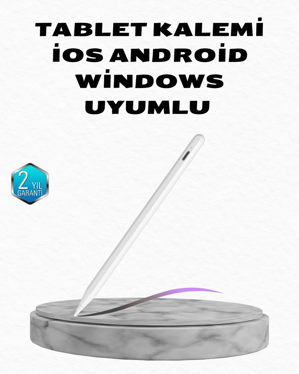Manyetik Dokunmatik Kalem – Bluetooth Gerektirmeyen Type-C Şarjlı iPad ve Android Uyumlu Hassas Stylus 1 Manyetik Dokunmatik Kalem – Bluetooth Gerektirmeyen Type-C Şarjlı iPad ve Android Uyumlu Hassas Stylus