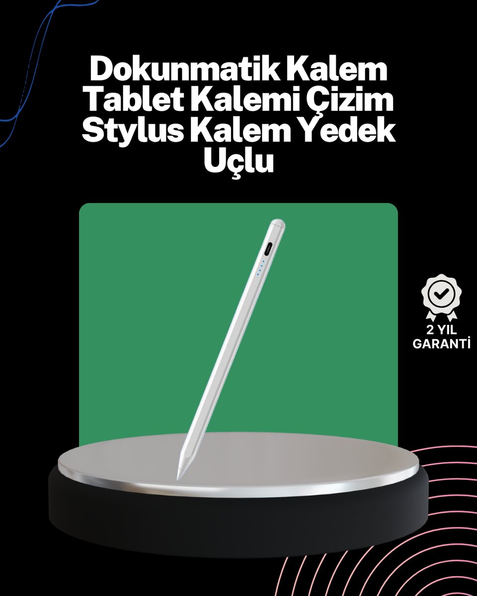 Akıcı Yazı ve Çizim için Eğim Sensörlü Dijital Kalem – 20 Saat Kesintisiz Kullanım 1 Akıcı Yazı ve Çizim için Eğim Sensörlü Dijital Kalem – 20 Saat Kesintisiz Kullanım