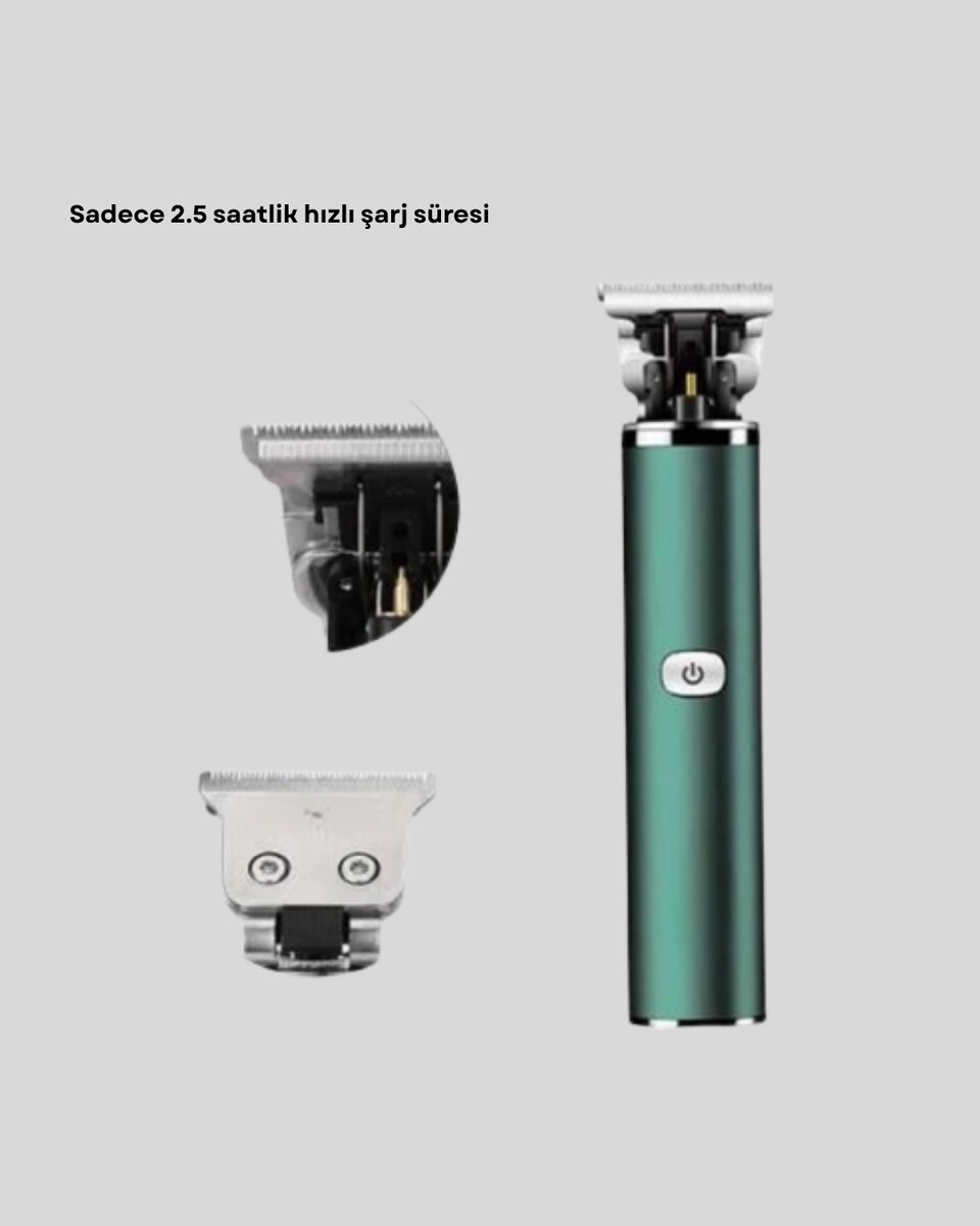 180 Dakika Kullanım Süreli Şarjlı Tıraş Makinesi – Hızlı Şarj USB Girişli Yüksek Kapasiteli 2 180 Dakika Kullanım Süreli Şarjlı Tıraş Makinesi – Hızlı Şarj USB Girişli Yüksek Kapasiteli - Görsel 2