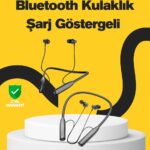 Y12 Bluetooth Boyun Bantlı Kulaklık – 100 Saat Pil, Bluetooth 5.3, Dokunmatik Kontrol
