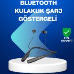 Boyun Askılı Kablosuz Bluetooth Kulaklık – Aktif Gürültü Önleme, LCD Ekranlı
