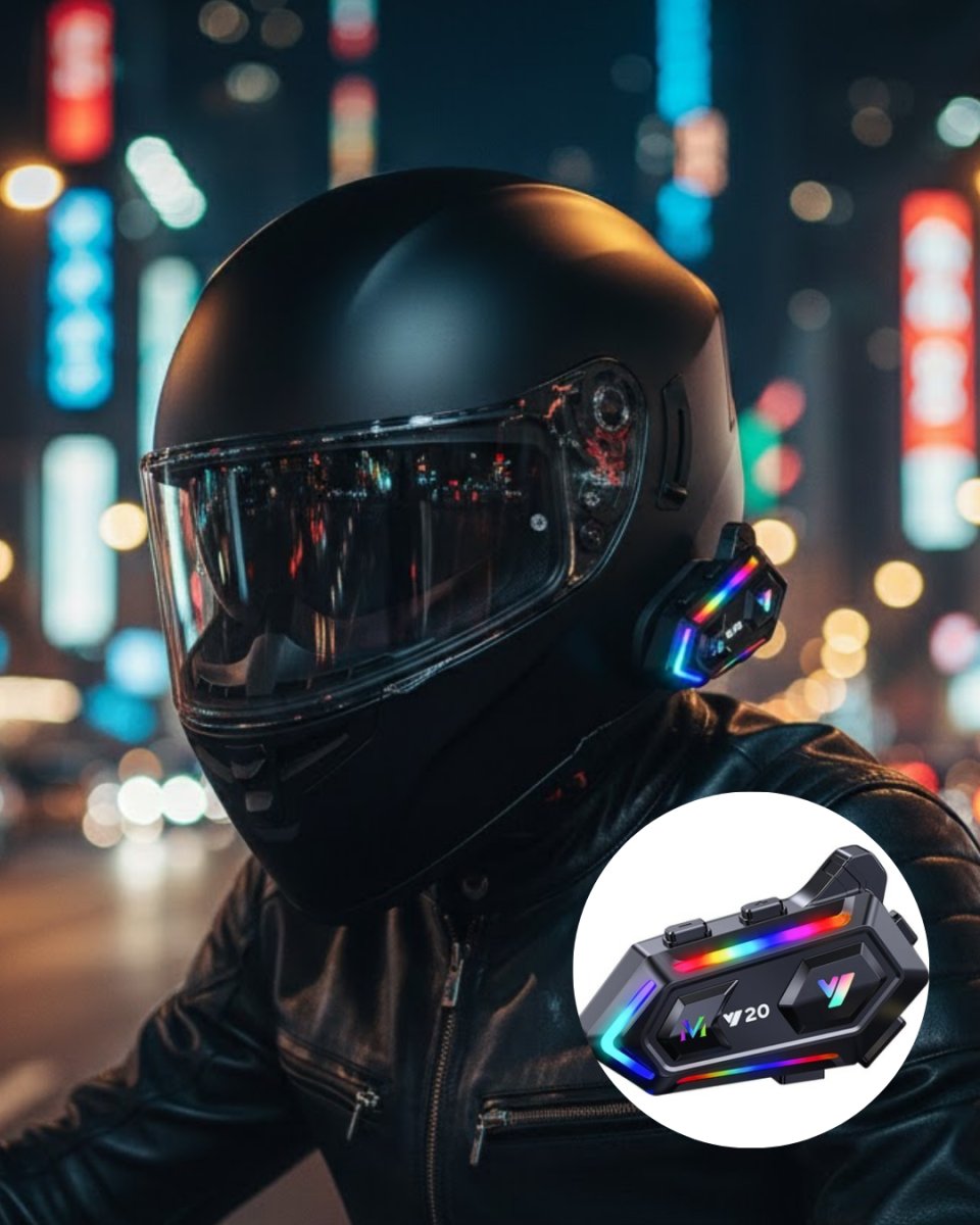 IPX6 Su Geçirmez Intercom 1000m Bağlantı 1000mAh Batarya RGB Işıklı 1 IPX6 Su Geçirmez Intercom 1000m Bağlantı 1000mAh Batarya RGB Işıklı