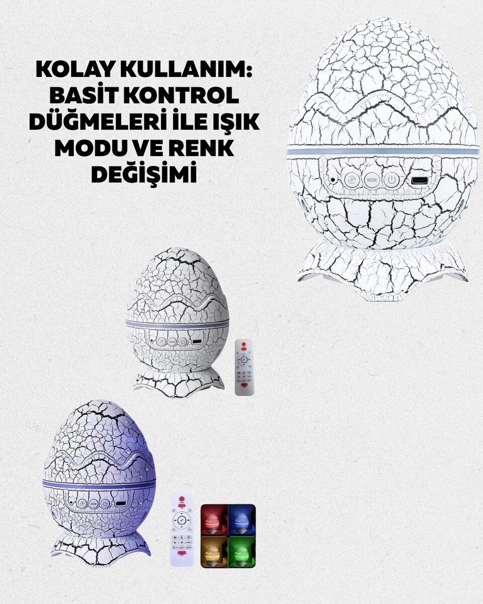 Çocuk Odası İçin Galaxy Projektör + Beyaz Gürültü + Uzaktan Kumandalı 3 Çocuk Odası İçin Galaxy Projektör + Beyaz Gürültü + Uzaktan Kumandalı - Görsel 3