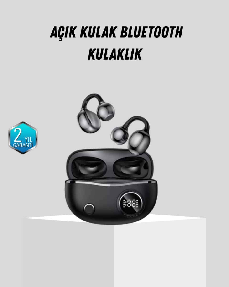 Açık Kulak Bluetooth Kulaklık 5.4 APTX Destekli Ergonomik Tasarım 1 Açık Kulak Bluetooth Kulaklık 5.4 APTX Destekli Ergonomik Tasarım