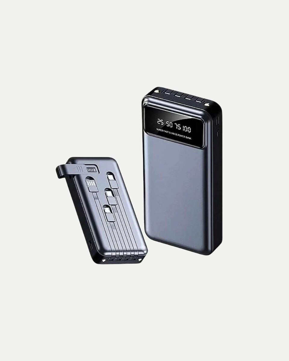 Powerbank 20000 mAh Hızlı Şarjlı LED Fenerli ve 4 Portlu 2 Powerbank 20000 mAh Hızlı Şarjlı LED Fenerli ve 4 Portlu - Görsel 2