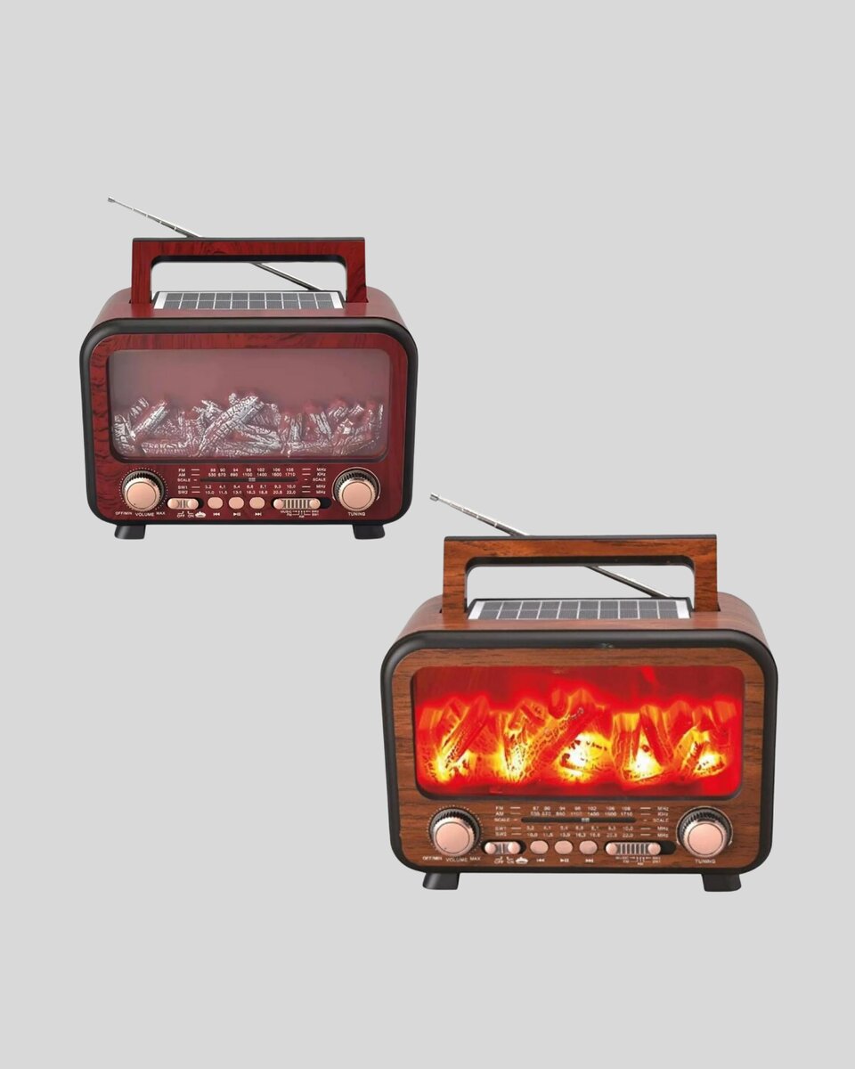 Alev Işığı Efektli Solar Bluetooth Hoparlör Radyo Destekli Taşınabilir Model 2 Alev Işığı Efektli Solar Bluetooth Hoparlör Radyo Destekli Taşınabilir Model - Görsel 2