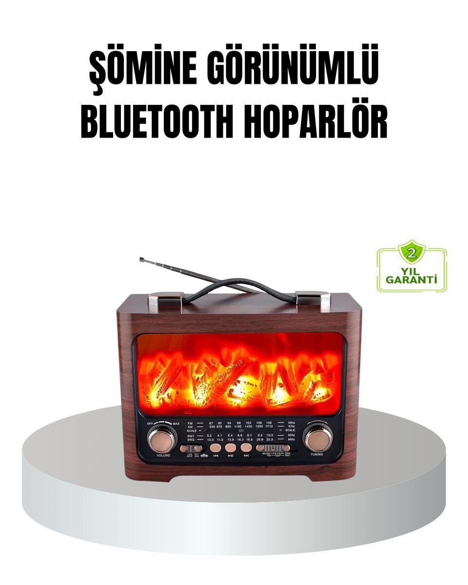 Solar Şarjlı Şömine Alev Efektli Bluetooth Hoparlör 7W Taşınabilir Ses Sistemi 1 Solar Şarjlı Şömine Alev Efektli Bluetooth Hoparlör 7W Taşınabilir Ses Sistemi