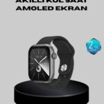 Kablosuz Şarjlı Akıllı Saat Bluetooth Arama Bildirim Destekli Uzun Pil Ömürlü