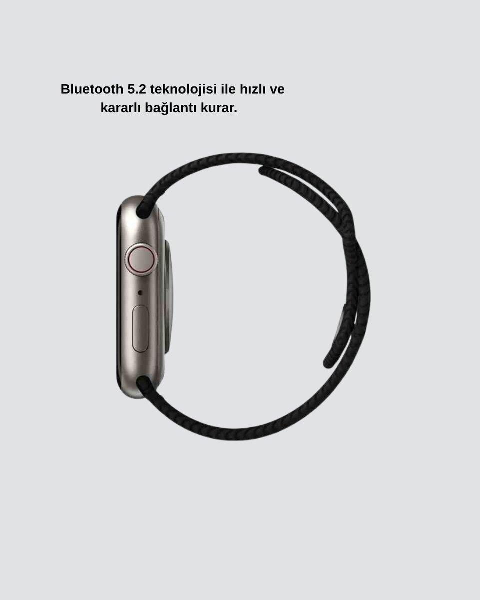 Bluetooth 5.2 Akıllı Saat Kablosuz Şarjlı Sesli Asistanlı 420 mAh Günlük Kullanım 4 Bluetooth 5.2 Akıllı Saat Kablosuz Şarjlı Sesli Asistanlı 420 mAh Günlük Kullanım - Görsel 4