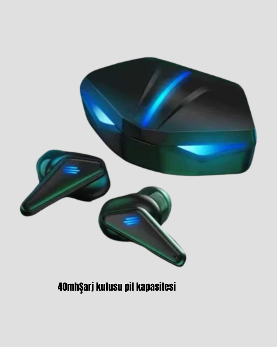 Oyuncu Bluetooth Kulaklık Tam Kablosuz Stereo LED Işıklı 3 Oyuncu Bluetooth Kulaklık Tam Kablosuz Stereo LED Işıklı - Görsel 3