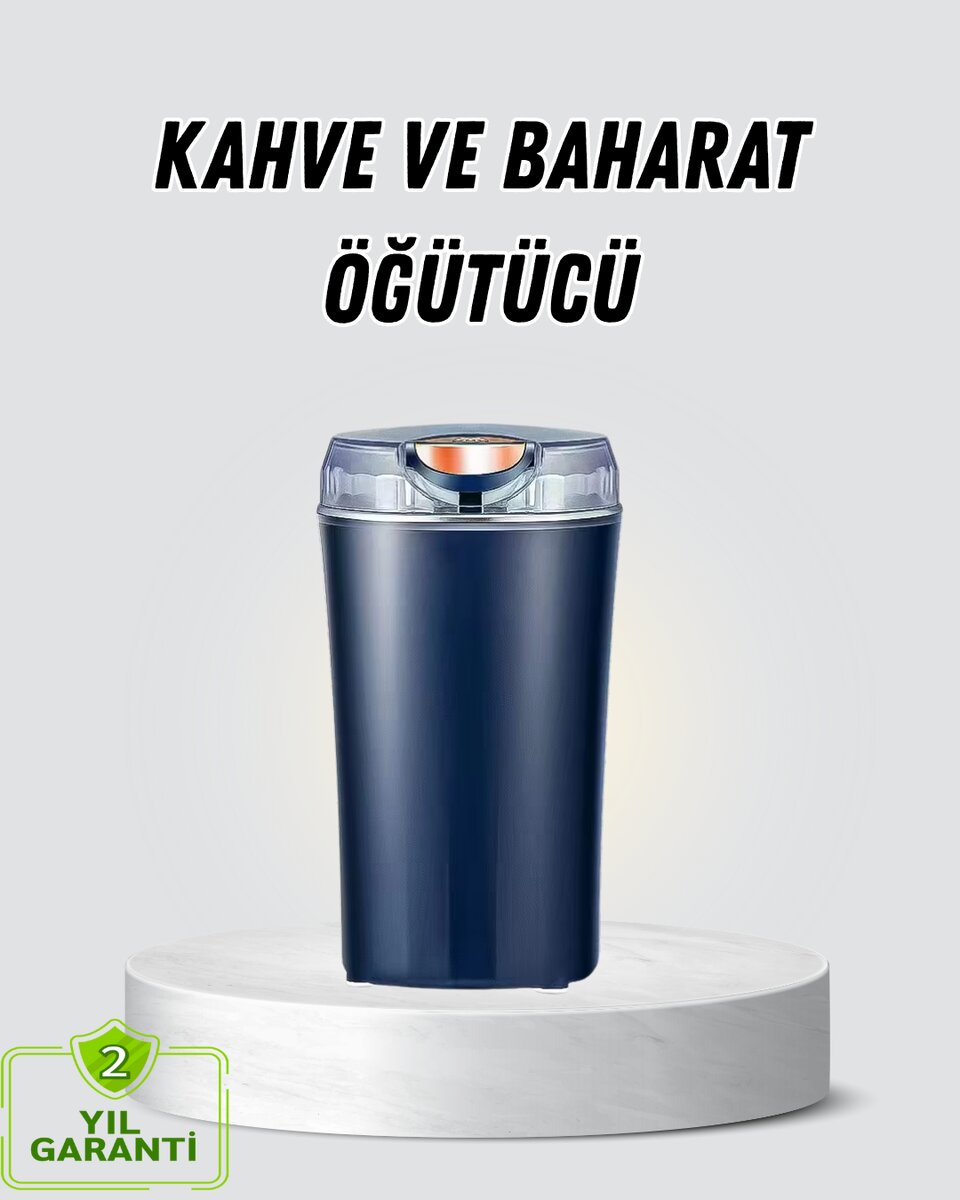 Kahve ve Baharat Öğütücü Otomatik Mekanizmalı Dayanıklı Çelik 1 Kahve ve Baharat Öğütücü Otomatik Mekanizmalı Dayanıklı Çelik