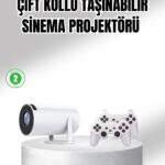 Projeksiyon Cihazı 4K Destekli Kablosuz Bağlantılı Bluetooth 5.0