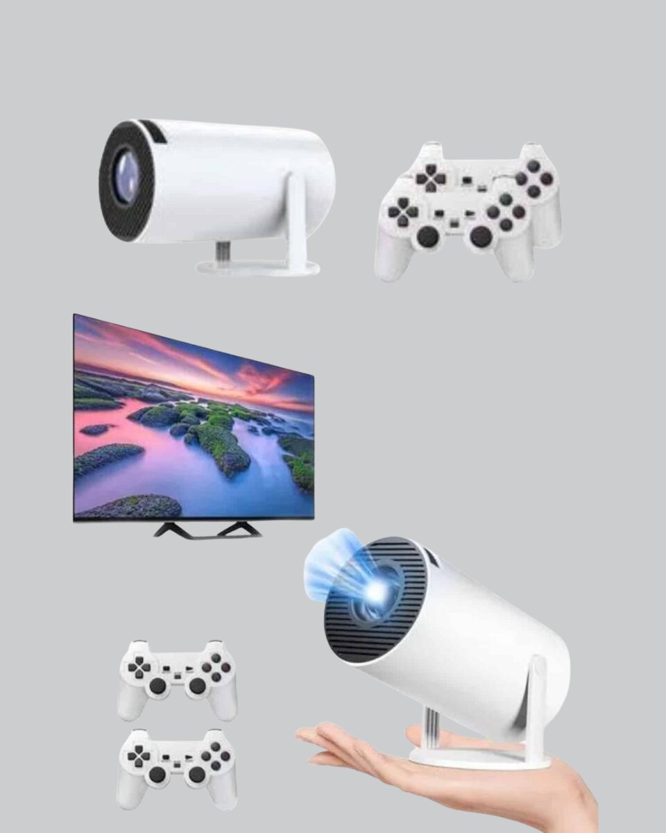Projeksiyon Cihazı 4K Destekli Kablosuz Bağlantılı Bluetooth 5.0 2 Projeksiyon Cihazı 4K Destekli Kablosuz Bağlantılı Bluetooth 5.0 - Görsel 2