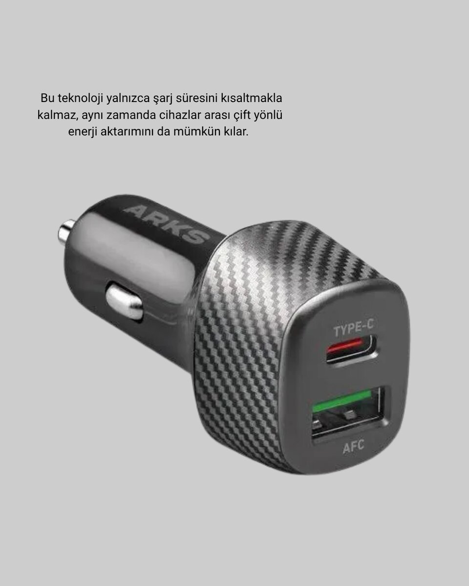 38W Araç Şarj Cihazı Type-C PD USB Hızlı Şarj Çift Port 2 38W Araç Şarj Cihazı Type-C PD USB Hızlı Şarj Çift Port - Görsel 2