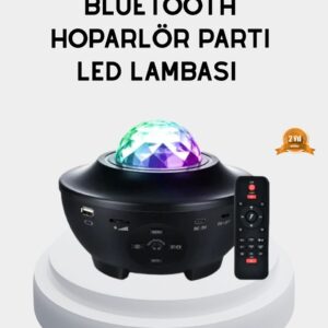 LED Yıldızlı Projektör Galaxy Modlu Renk ve Parlaklık Ayarlı Gece Lambası