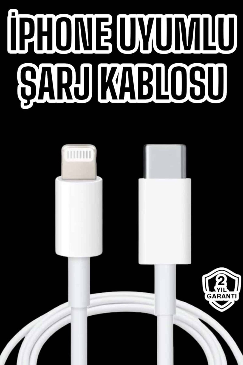 Iphone Tüm Modellerle Uyumlu Hızlı Şarj Kablosu İOS 30W 1 Iphone Tüm Modellerle Uyumlu Hızlı Şarj Kablosu İOS 30W