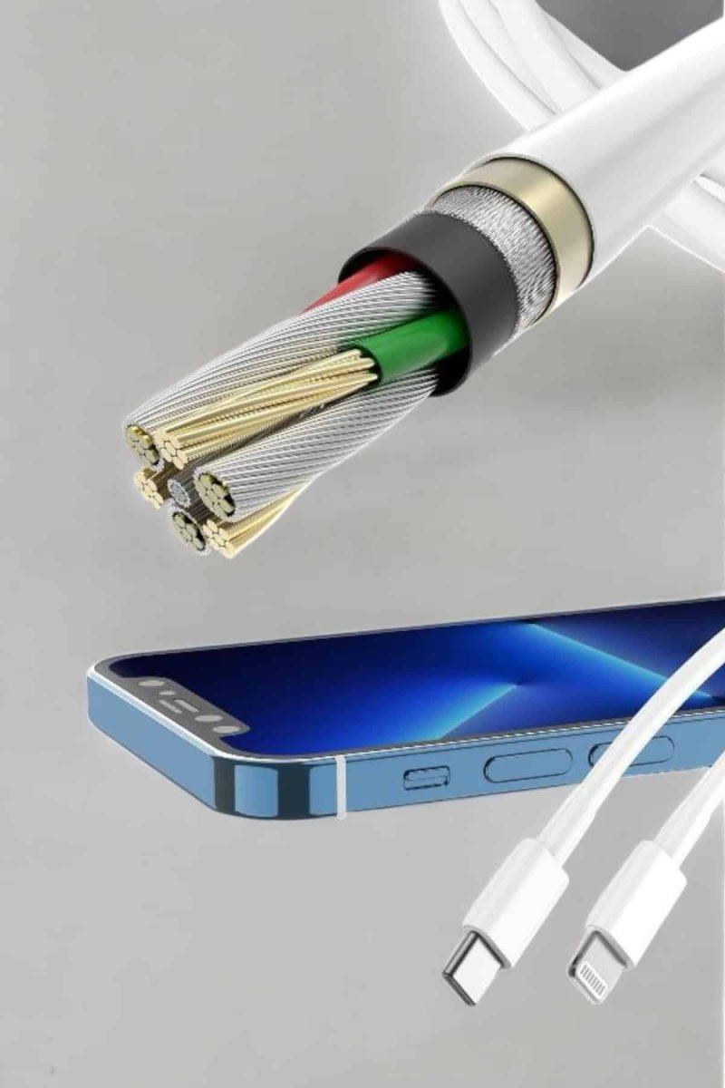 Iphone Tüm Modellerle Uyumlu Hızlı Şarj Kablosu İOS 30W 2 Iphone Tüm Modellerle Uyumlu Hızlı Şarj Kablosu İOS 30W - Görsel 2