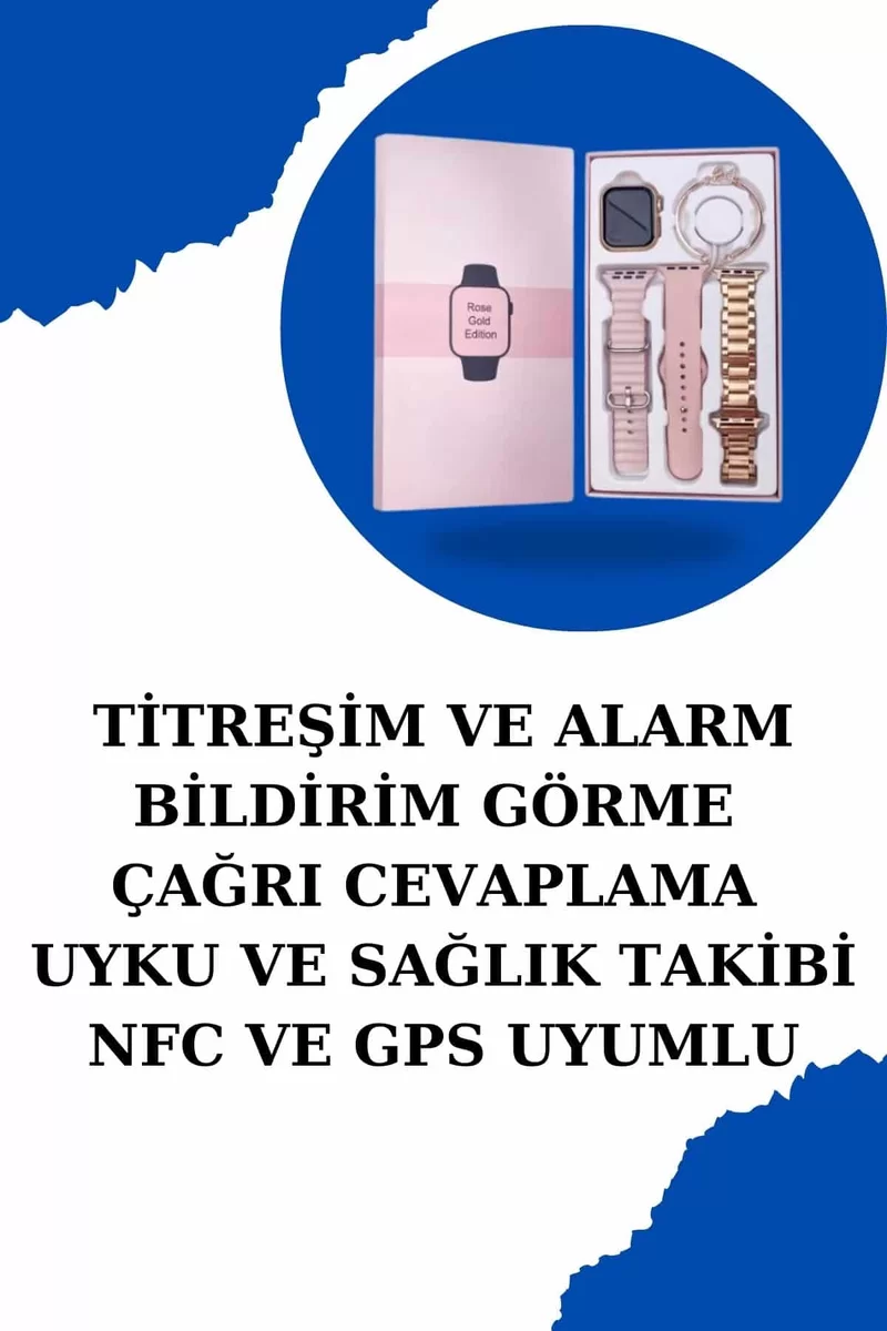 Kadınlar İçin Dokunmatik Ekran Akıllı Saat ve Gamer Kablosuz Bluetooth Kulaklık ANC Özelliği 4 Kadınlar İçin Dokunmatik Ekran Akıllı Saat ve Gamer Kablosuz Bluetooth Kulaklık ANC Özelliği - Görsel 4