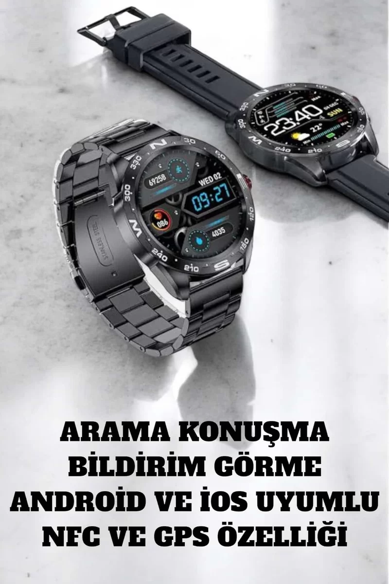 Akıllı Saat Arama Cevaplayan Titreşim Özelliğiyle Bildirim Görebilen 2 Akıllı Saat Arama Cevaplayan Titreşim Özelliğiyle Bildirim Görebilen - Görsel 2