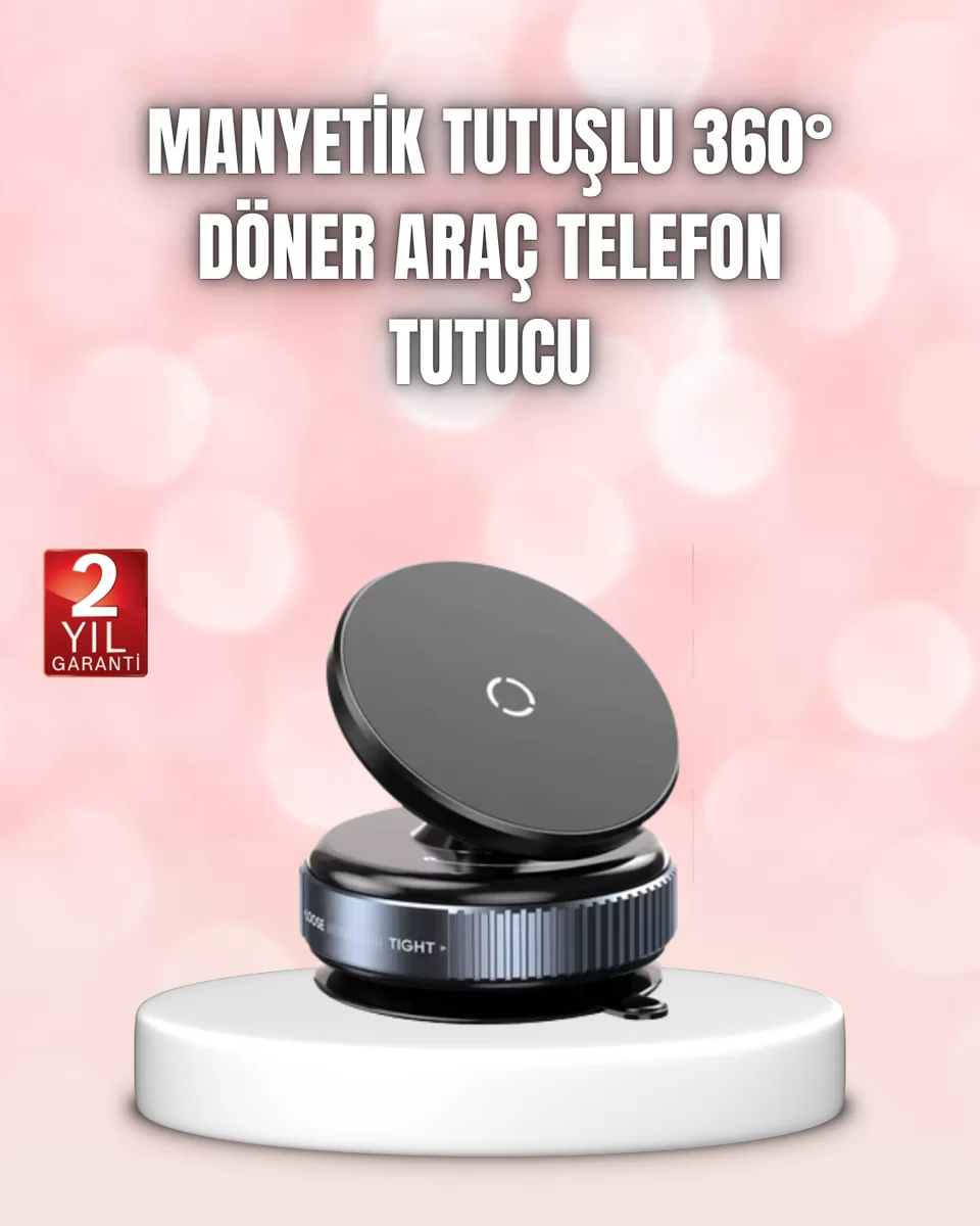 Vakumlu Manyetik Araç İçi Telefon Standı 1 Vakumlu Manyetik Araç İçi Telefon Standı