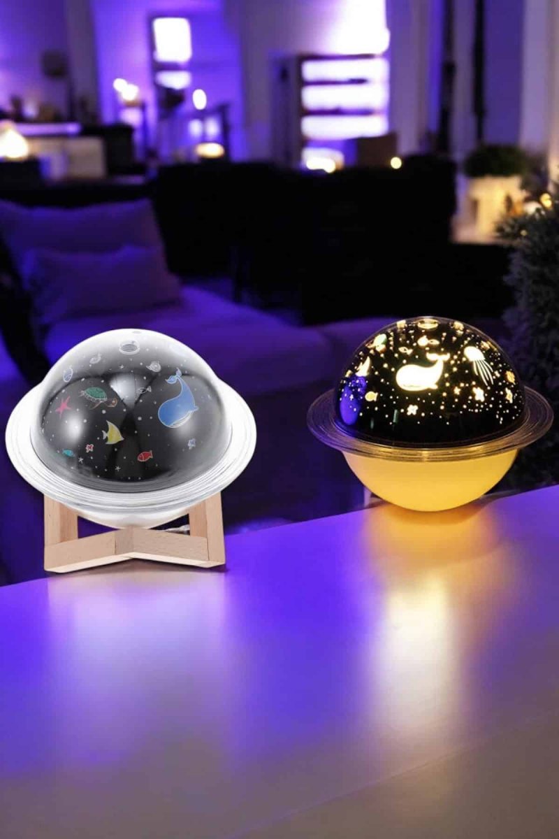 Hava Nemlendirici Masa ve Gece Lambası USB Projeksiyon Aromaterapi 2 Hava Nemlendirici Masa ve Gece Lambası USB Projeksiyon Aromaterapi - Görsel 2