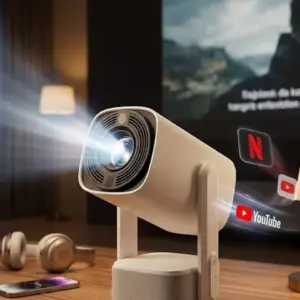 Akıllı Projeksiyon Powerbankli Taşınabilir Sinema Projektörü 4k HD Kaliteli