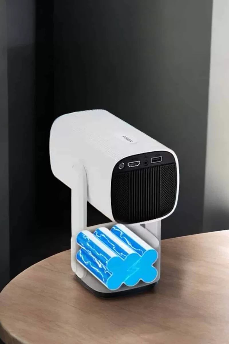 Akıllı Projeksiyon Powerbankli Taşınabilir Sinema Projektörü 4k HD Kaliteli 3 Akıllı Projeksiyon Powerbankli Taşınabilir Sinema Projektörü 4k HD Kaliteli - Görsel 3