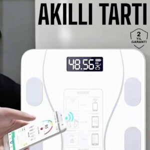 Tartı Baskül Dijital Elektronik Tartı Vücut Analiz Wifi Akıllı Yağ Ölçer